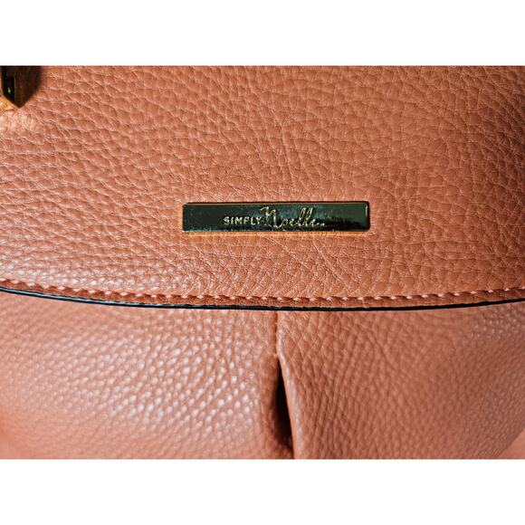 Simply Noelle Women's Orange Backpack Purse Top Handle‎ Pockets Storage - Picture 6 of 11